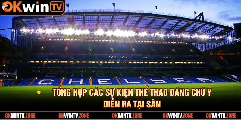 Tổng hợp các sự kiện thể thao đáng chú ý diễn ra tại sân